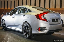 Honda Civic 2016 giá từ 27.400 USD tại Malaysia